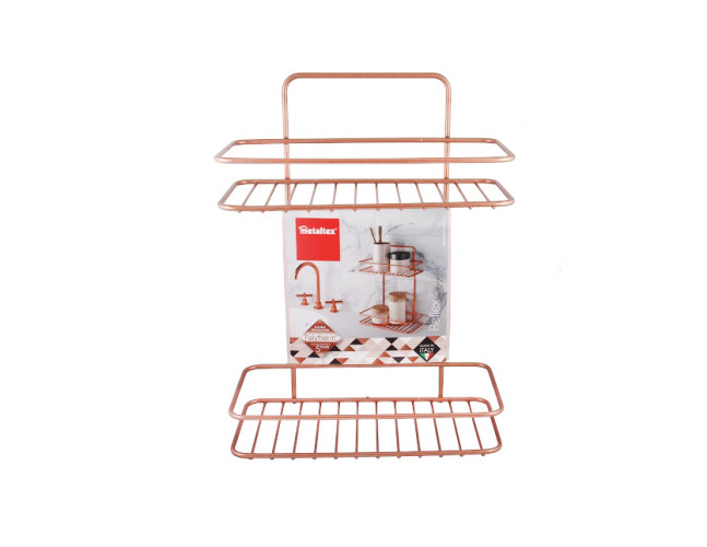 Полка 2 секционная REFLEX COPPER Metaltex 403512