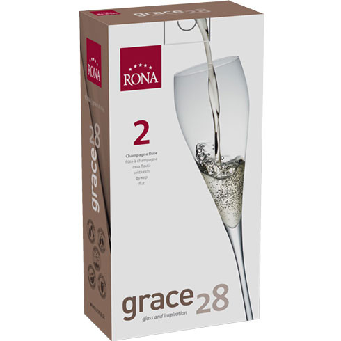 Бокал для шампанского Grace 280 мл 2 шт. Rona 6835/280
