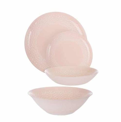 Сервиз столовый 19 пр Splashy Pink Luminarc Q0310