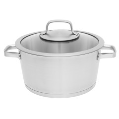 Кастрюля Manhattan со стеклянной крышкой 28 см BergHOFF 1100070