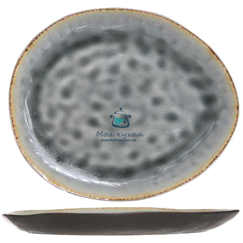 Тарелка овальная Laguna Blue-Grey 27X23CM Cosy&Trendy 5556321