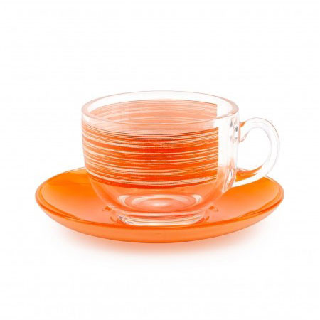 Сервиз Luminarc BRUSH MANIA ORANGE 6X220 мл для чая P8984