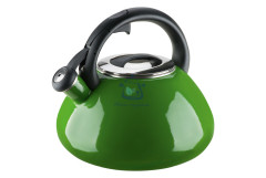 Чайник эмалированный Granchio Colorito Verde Bollitore со свистком 2.6 л (88626)