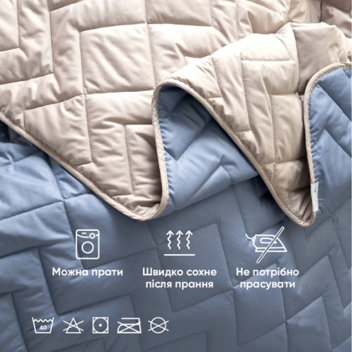 Покрывало IZZI 220*240 джинс/светло серый Ideia 8-34586д