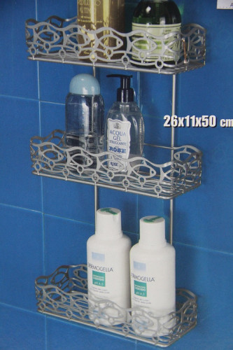 Полка 3 секционная CARIBE Metaltex 404413