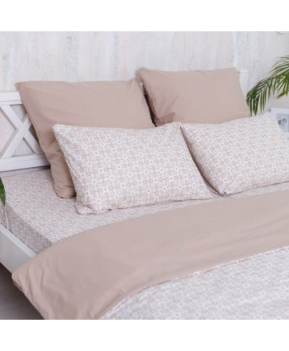 Простынь на резинке royal beige размер 90х200+18 Прованс 010688