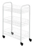 Этажерка 3-х уровневая белая 41*23*63см SIENA Metaltex 340633