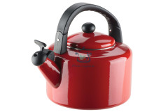 Чайник эмалированный Granchio Allegro Rosso Bollitore со свистком 2.5 л (88630)