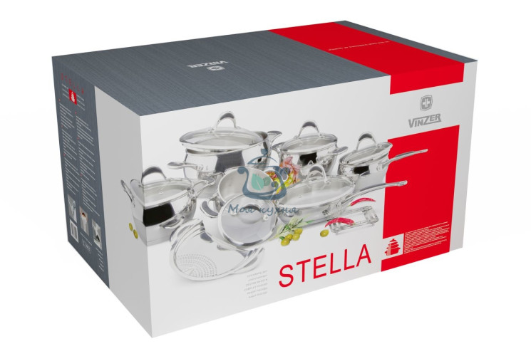 Набор посуды  Stella 14 пр. Vinzer 89020