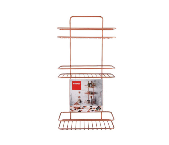 Полка 3 секционная REFLEX COPPER Metaltex 403514
