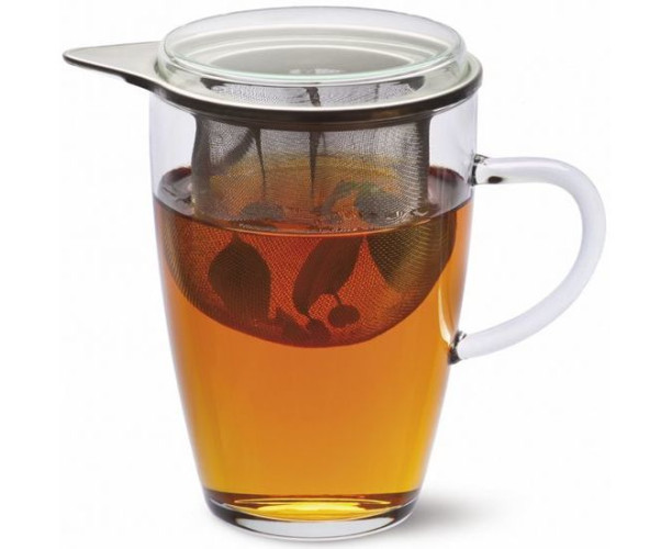 Чашка стеклянная с ситом 0,35 л Tea for one Simax s179