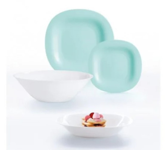Сервиз Luminarc Carine Light Turquoise & White 19 пр P7627