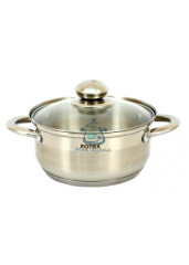 Кастрюля с крышкой 18 см Rotex RC304-18 Venezia