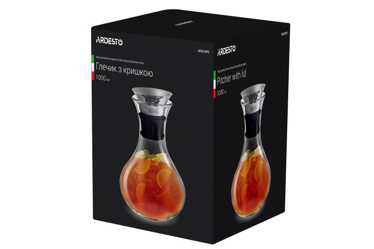Кувшин с крышкой 1000мл Ardesto AR2610PG