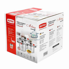Наборы кастрюль с крышками Rotex RC022-6XL Milano