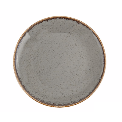 Тарелка круглая 300 мм, h-32 мм Seasons Dark Grey Porland 04ALM002451