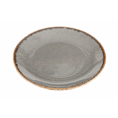 Тарелка круглая 300 мм, h-32 мм Seasons Dark Grey Porland 04ALM002451