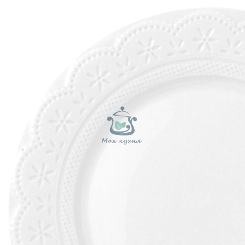 Тарелка Lacy 26см белая 21-252-003 Krauff
