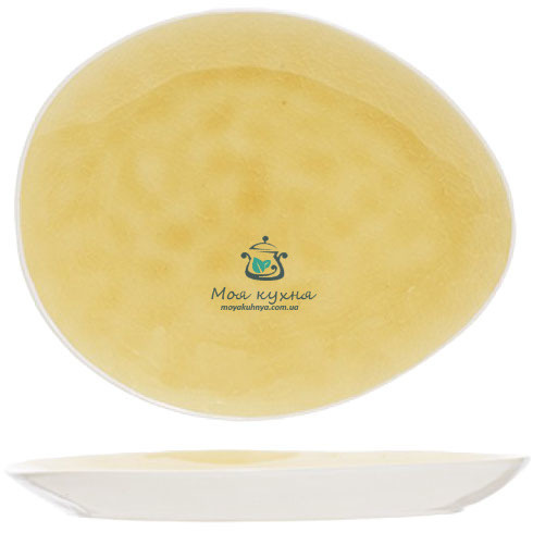 Тарелка обеденная овальная Spirit Mustard 19.5X16.5CM Cosy&Trendy 9438020