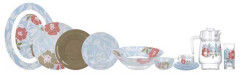 Сервиз Luminarc Peony Floral Blue 46 пр N6255