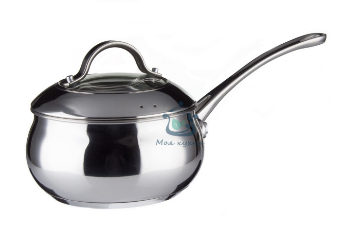 Ковш с крышкой Grand Majestic Glossy series 14 cм 1.2 л Vinzer 89160