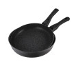 Набор сковородок Granite Gray без крышки, съемная ручка 26 см и 28 см Биол 2628074П