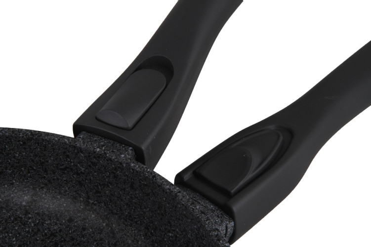 Набор сковородок Granite Gray без крышки, съемная ручка 26 см и 28 см Биол 2628074П