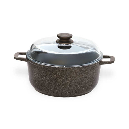 Кастрюля Granite Brown с крышкой 2л Биол K203PC