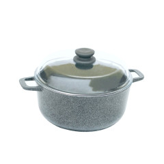 Кастрюля Granite Gray с крышкой 5л Биол K504PC