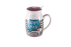 Кружка-заварник фарфор HAPPY DAYS 300мл Easy Life R0100 HADA