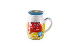 Кружка-заварник фарфор MY CUP OF TEA 300мл Easy Life R0100 MYTE