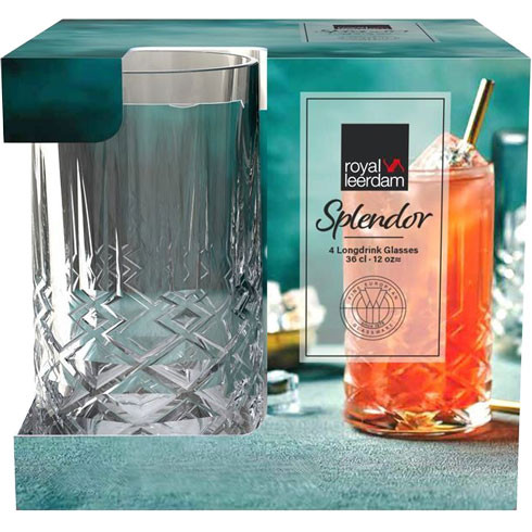 Набор стаканов высоких Splendor 360 мл 4 шт Libbey (ONIS) 540512
