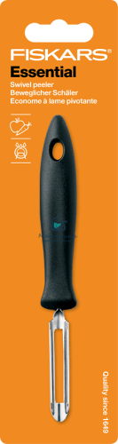 Кухонный нож Fiskars Essential для чистки овощей/фруктов с подвижным лезвием 6,5 см (1023787)