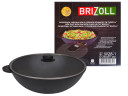 Вок 280х96мм со стеклянной крышкой Brizoll W28-1