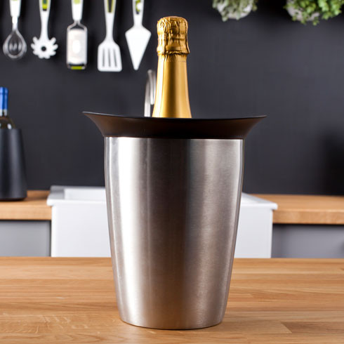 Ведро-охладитель для бутылки шампанского Active Cooler champagne elegant stainless steel Vacu Vin 3647360