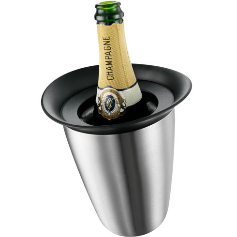 Ведро-охладитель для бутылки шампанского Active Cooler champagne elegant stainless steel Vacu Vin 3647360