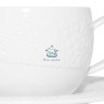 Чашка 250 мл с блюдцем Garden Collection белая 21-252-033 Krauff
