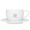 Чашка 250 мл с блюдцем Garden Collection белая 21-252-033 Krauff
