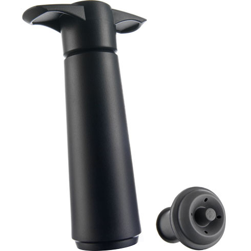 Набор для хранения вина в бутылке Wine Saver black (1 насос, 1 Пробка) Vacu Vin 854460