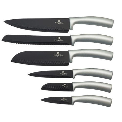 Набор ножей 6 пр BLACK ROYAL Collection с антипригарным покрытием Berlinger Haus BH-2391