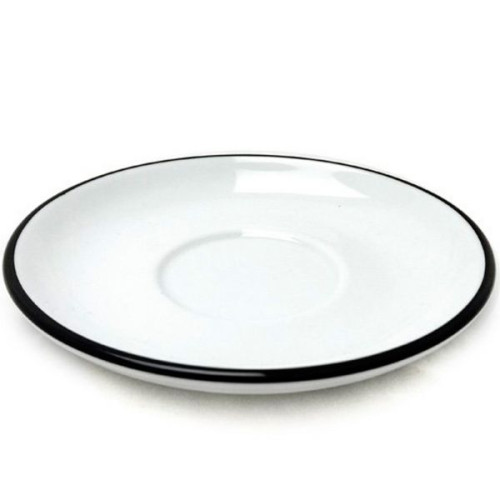 Блюдце cappuccino 14,5 см Pennellessa Black rims Ancap 37254