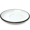 Блюдце cappuccino 14,5 см Pennellessa Black rims Ancap 37254