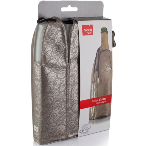 Охладитель-мешочек для бутылки шампанского Active Cooler champagne platinum Vacu Vin 38855626