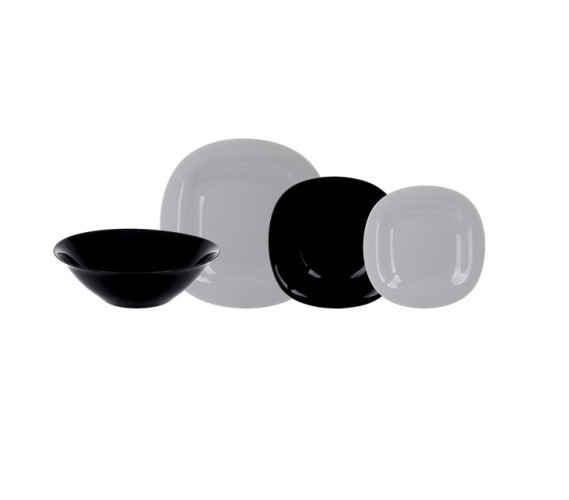 Сервиз столовый 18 пр Carine Granit&Black Luminarc P4449