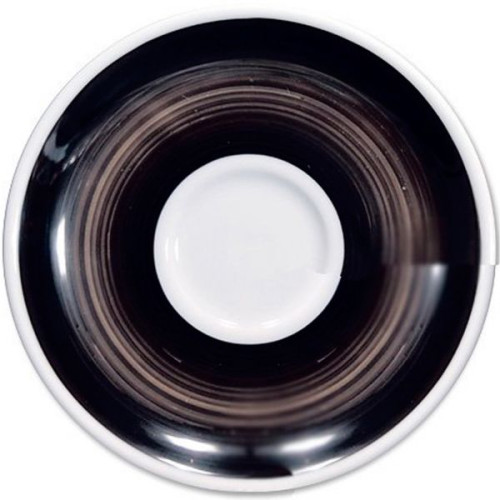 Блюдце caffe latte 16,7 см Black Millecolori Ancap 34425