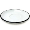 Блюдце caffe latte 16,7 см Pennellessa Black rims Ancap 37572