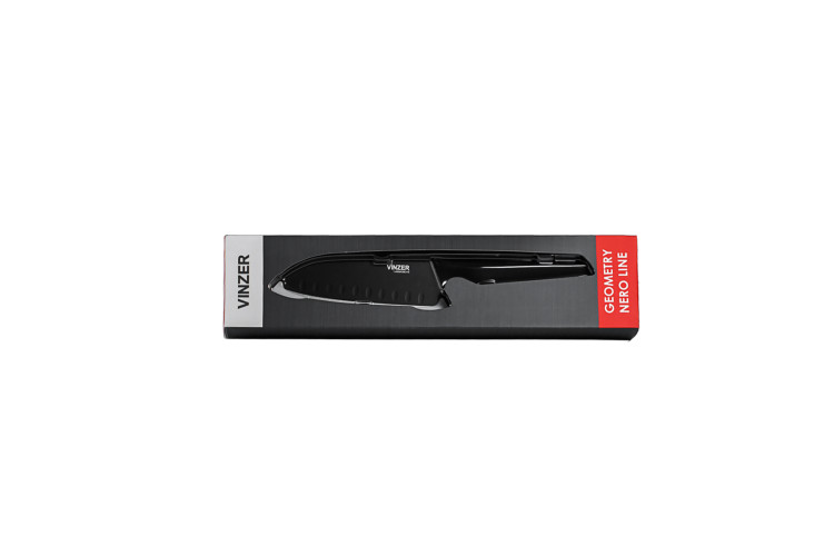 Нож Santoku Geometry Nero Line 12,7 см. Vinzer 89301