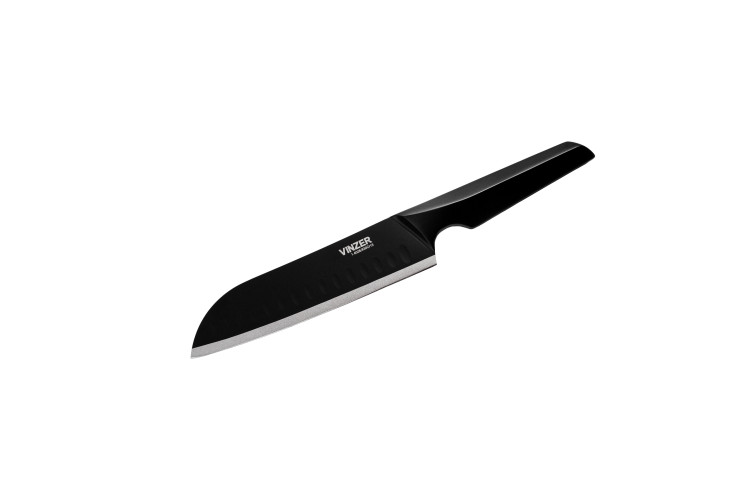 Нож Santoku Geometry Nero Line 17,8 см. Vinzer 89302