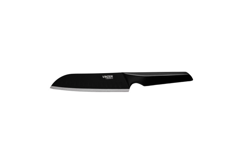 Нож Santoku Geometry Nero Line 17,8 см. Vinzer 89302