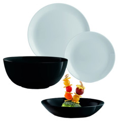 Сервиз столовый 19 пр Diwali Black&Granit Luminarc P4358